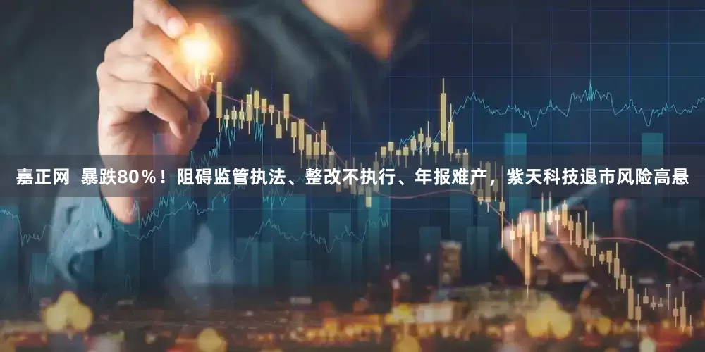 嘉正网  暴跌80％！阻碍监管执法、整改不执行、年报难产，紫天科技退市风险高悬