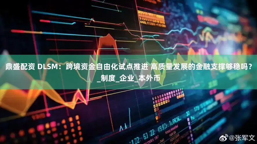 鼎盛配资 DLSM：跨境资金自由化试点推进 高质量发展的金融支撑够稳吗？_制度_企业_本外币